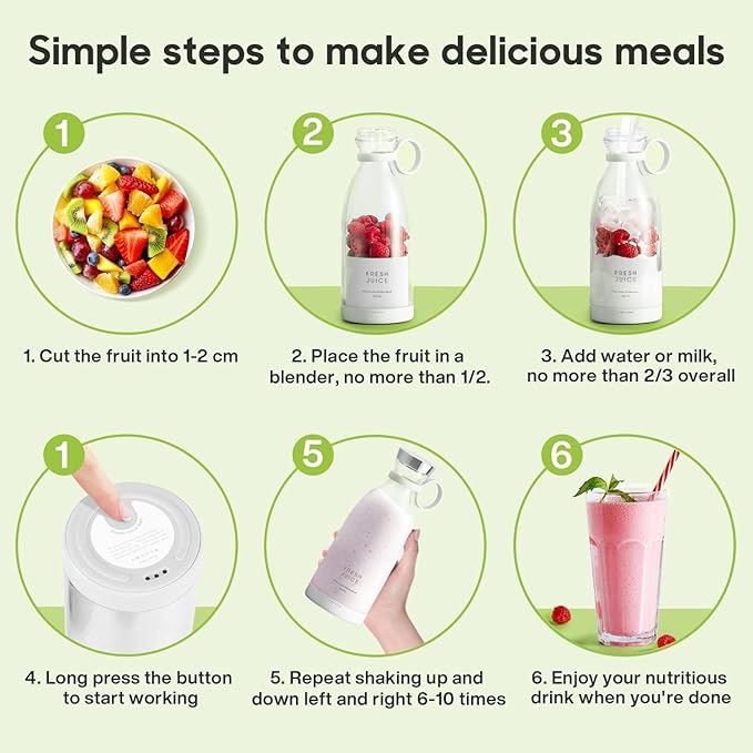 Electric Portable Mini Fruit Juicer Bottle